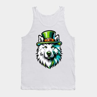 Croatian Sheepdog Celebrates Saint Patrick's Day Vividly Tank Top